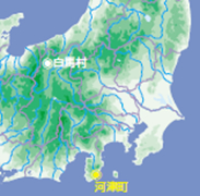 長野県白馬村の位置