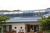 太陽光発電設備(河津町立文化の家図書館)